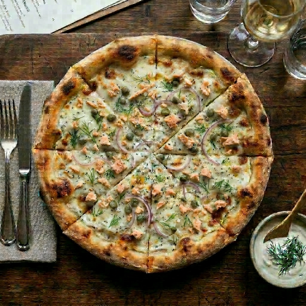 Pizza Blanche Saumon